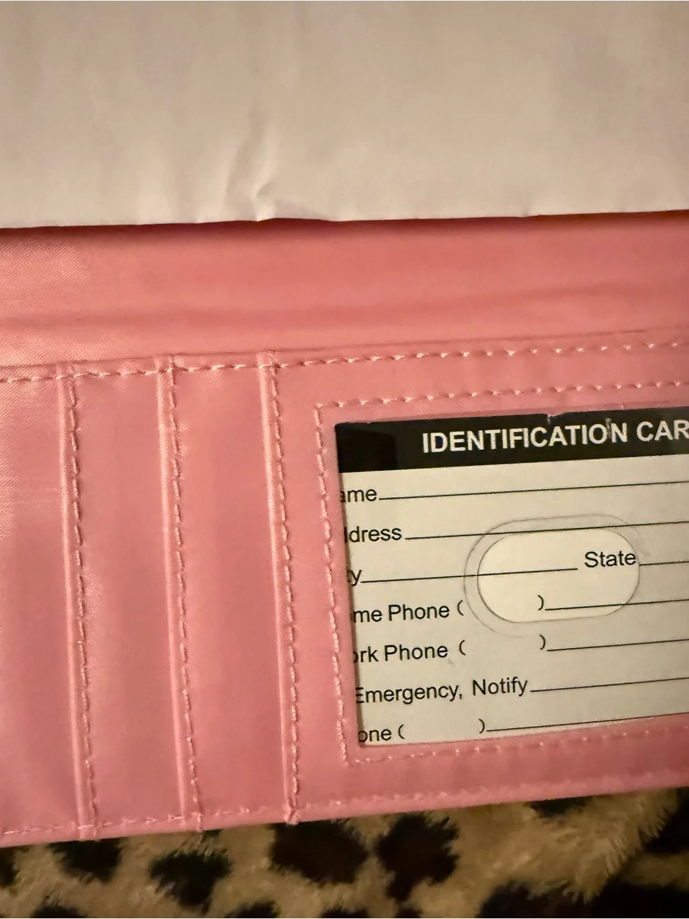 NWT Realtree camouflage wallet with pink reptile print